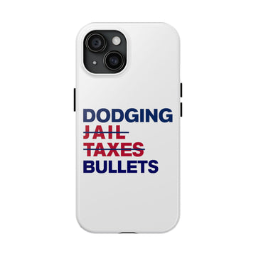 DODGING BULLETS Phone Case - White